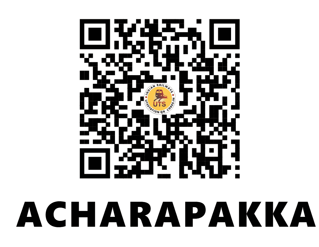 UTS QR Code for ACHARAPAKKAM - ACK (SR - TAMIL NADU)